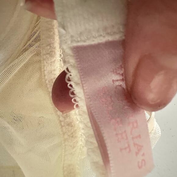 Victoria's Secret Babydoll Mesh Slip Fairy Cottage Core Y2K Lingerie Top 36 C - Picture 8 of 9